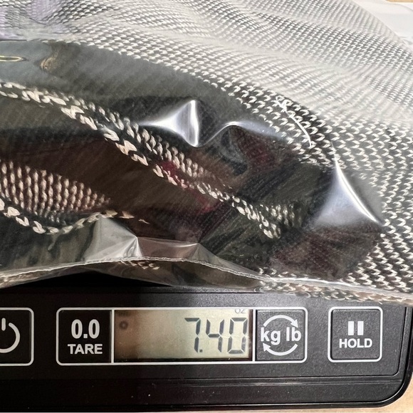 Polo Golf Mens Size Large Silk Cotton Black White Knit Sweater Vest V Neck - Picture 11 of 11